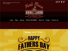 Tablet Screenshot of dineatparkplace.com
